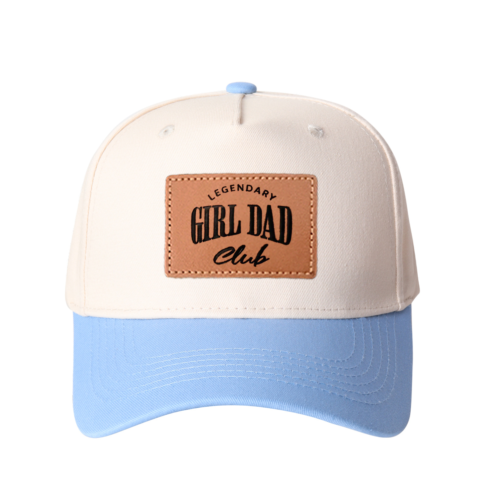 Legendary Girl Dad Club Leather Patch Trucker Hat product details
