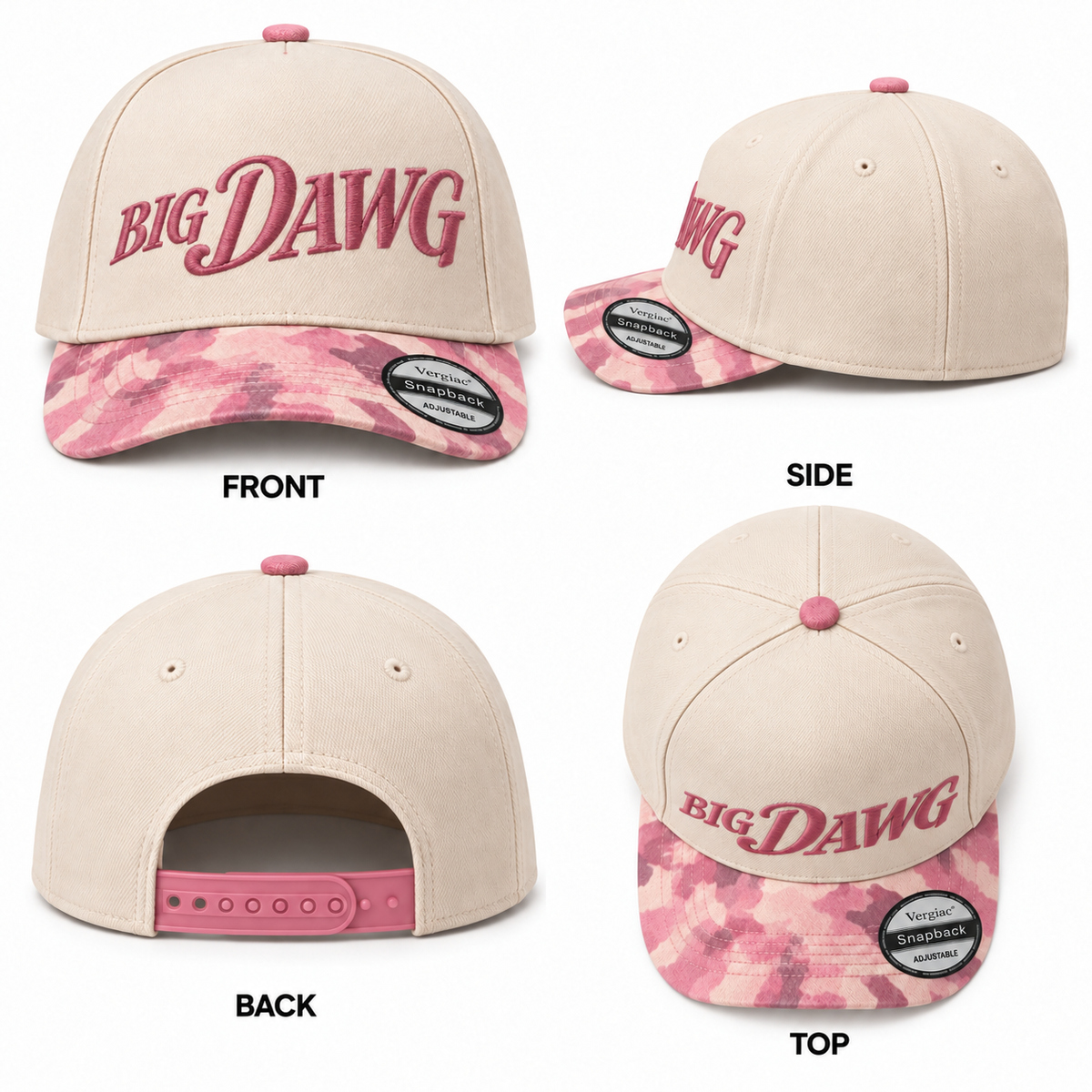 Big Dawg 5-Panel Trucker Hat product details