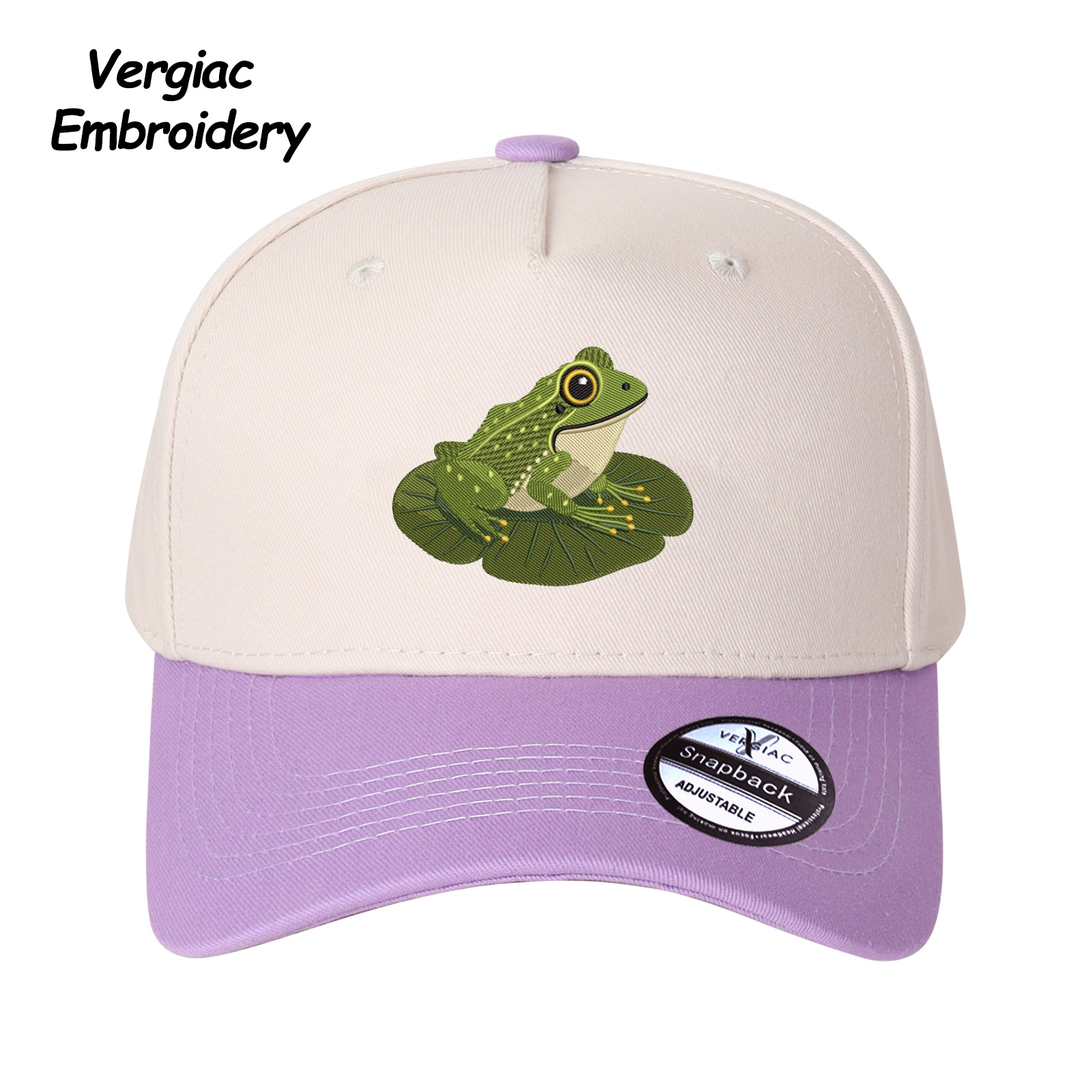 Frog Embroidered Trucker Hat product details