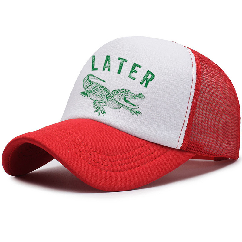 Later Alligator Embroidered Trucker Hat product details