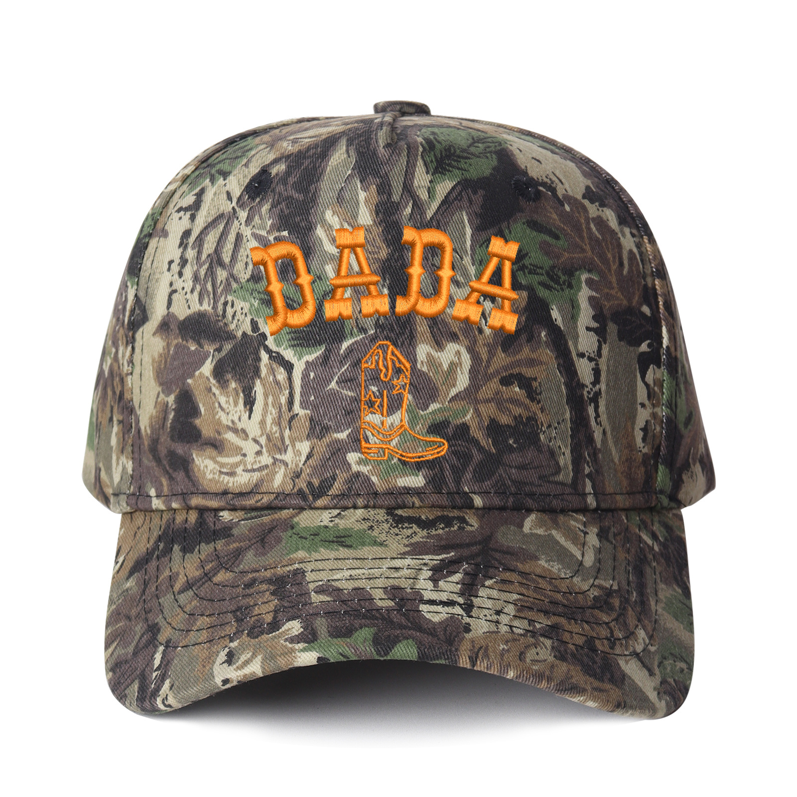 Father's Day Arched Dada Letter And Boot Embroidered Trucker Hat product details